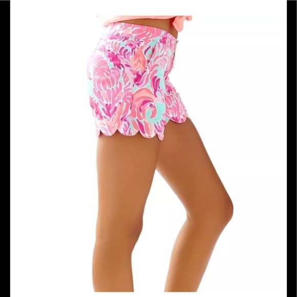 Lilly Pulitzer Pants - Lilly Pulitzer Love Birds buttercup shorts NWT